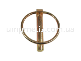 Шплинт (штифт) с кольцом 12  цинк желтый UMP77
